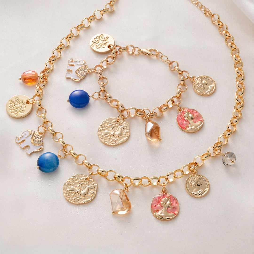 Salty Charms Necklace & Bracelet Set